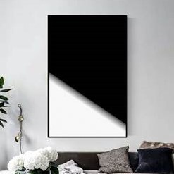 Quadro Decorativo Série Olhar com Branco e Preto. Artista: Glória Rimes