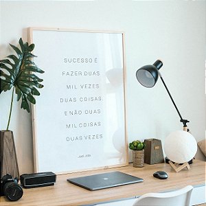 Quadro decorativo Frases que Inspiram Joel Jota.