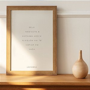 Quadro decorativo Frases que Inspiram Lara Nesteruk.