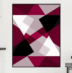 Quadro Decorativo Geométrico Marsala. Artista: Alex Bonfim