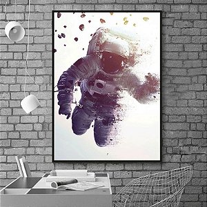 Quadro Decorativo astronauta. Coleção assinada: Daniel Kroth