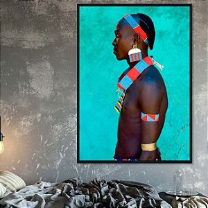 Quadro Decorativo Africano. Coleção Assinada: Luann Vinícius