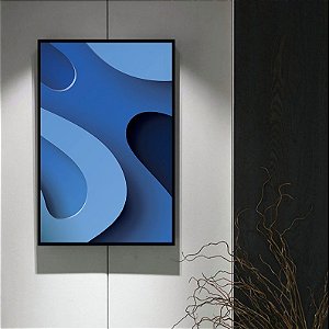 Quadro Decorativo profusão das cores- azul. Coleção assinada: Daniel Kroth