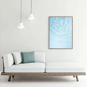 Quadro decorativo movimento da água. Coleção assinada: Tamires Marques.