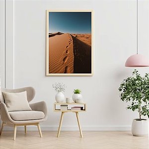 Quadro Decorativo Pegadas no deserto. Coleção Assinada: Tamires Marques.