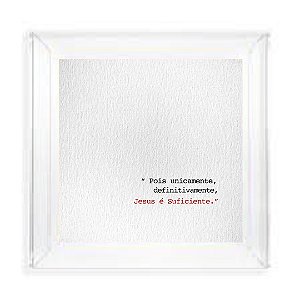 Quadro Caixa Acrílica Cristal - Frases