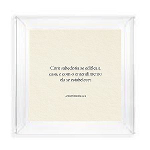 Quadro Caixa Acrílica Cristal - Frases