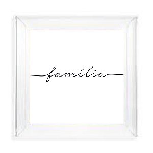 Quadro Caixa Acrílica Cristal - Frases