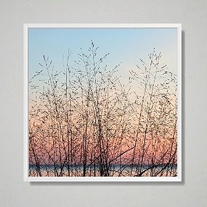Quadro decorativo Árvore com galhos e fundo Mar.