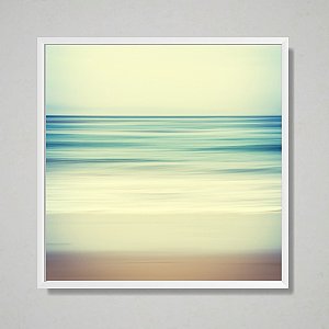 Quadro decorativo Abstrato Mar e praia.