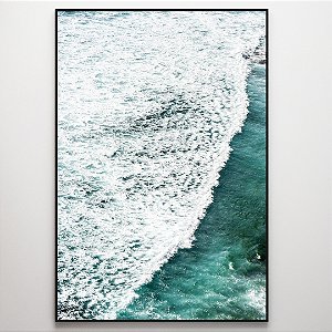 Quadro Decorativo Mar com espuma.