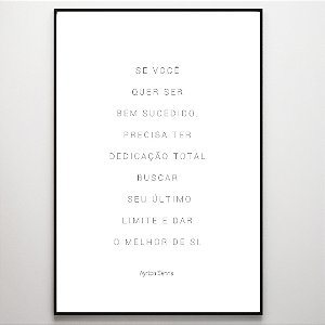 Quadro Decorativo Frase motivacional.