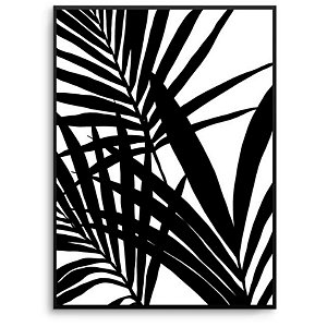 Quadro Decorativo ilustração Folhas. Artista: Natalia Dercale.