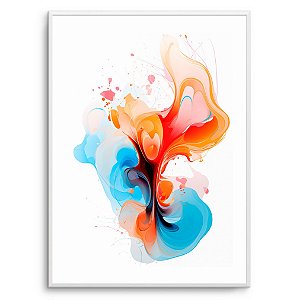 Quadro Decorativo Abstrato Colorido. Artista: Jonathan Borba