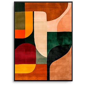 Quadro Decorativo Abstrato colorido. Artista: Jonathan Borba
