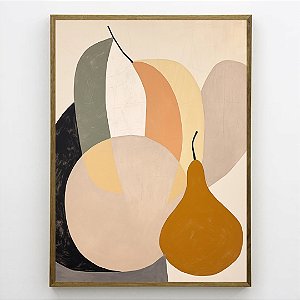 Quadro Decorativo Abstrato Frutas.