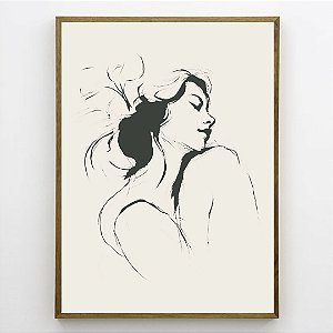 Quadro Decorativo Mulher abstrata.