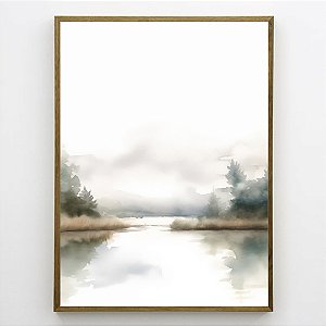 Quadro Decorativo Paisagem Abstrata.