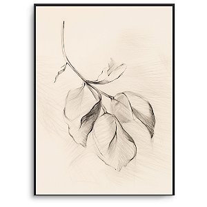 Quadro Decorativo Flor Abstrata.