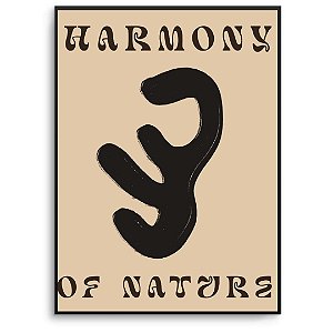 Quadro Decorativo Frase "harmony of nature".