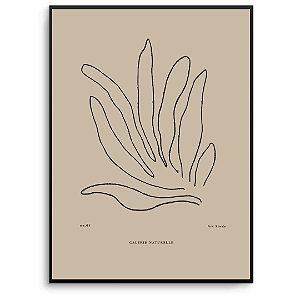 Quadro Decorativo Planta Abstrata.