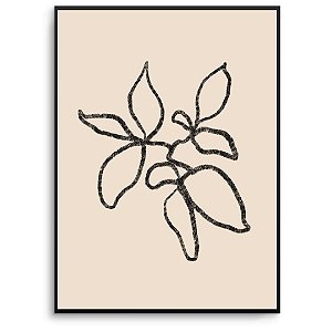Quadro Decorativo Flor abstrata.