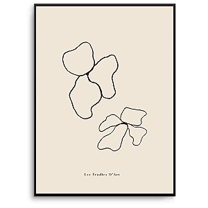Quadro Decorativo Flores Abstratas.