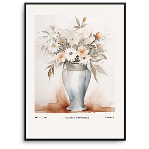 Quadro Decorativo Flores Abstratas.