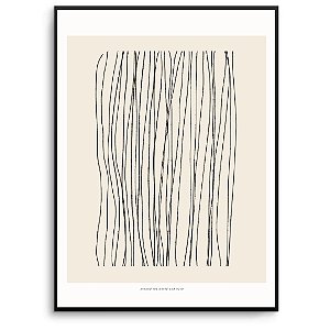 Quadro Decorativo Abstrato em linhas.