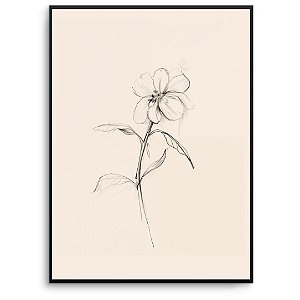 Quadro Decorativo Flor Abstrato.
