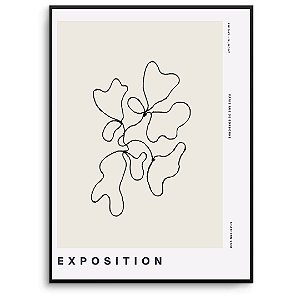 Quadro Decorativo Flor abstrato.