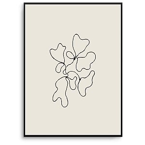Quadro Decorativo Flor abstrato.
