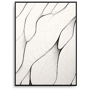 Quadro Decorativo Abstrato em linhas.