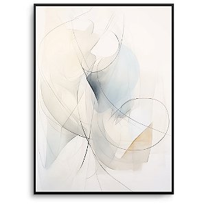 Quadro Decorativo Abstrato Detalhes azul.
