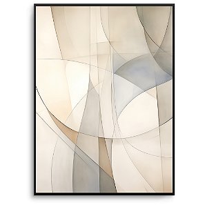 Quadro Decorativo Abstrato Detalhes geométricos.