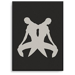 Quadro Decorativo Figurativos Detalhe preto.