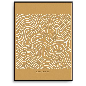 Quadro Decorativo Abstrato em linhas Terroso.