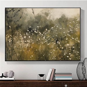 Quadro Decorativo Jardim Floral.