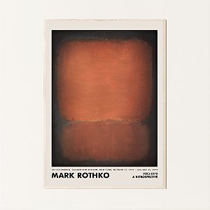 Quadro Decorativo Abstrato Escuro. Mark Rothko