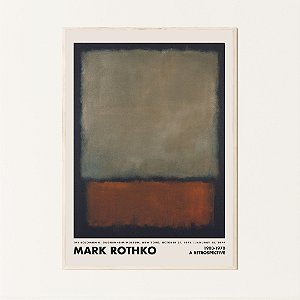 Quadro Decorativo Abstrato Escuro. Mark Rothko