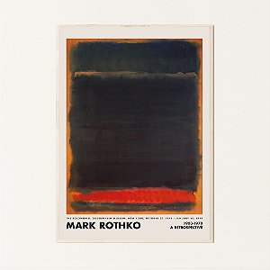 Quadro Decorativo Abstrato Escuro. Mark Rothko