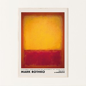 Quadro Decorativo Abstrato Tons Quentes. Mark Rothko