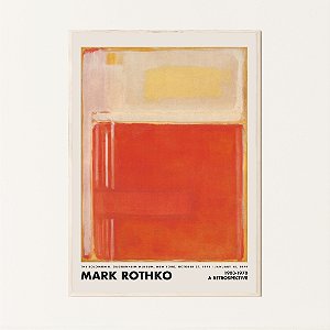 Quadro Decorativo Abstrato Tons quentes. Mark Rothko