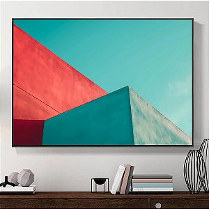 Quadro Decorativo Abstrato Arquitetura.