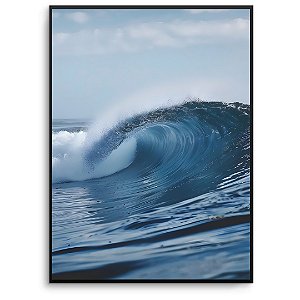 Quadro Decorativo Onda Azul.