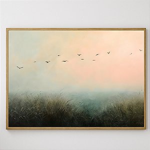 Quadro Decorativo Jardim vintage.