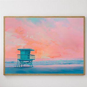 Quadro Decorativo Céu pink.