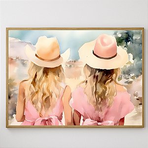 Quadro Decorativo Pink Girls