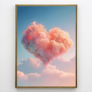 Quadro Decorativo Nuvem Pink.