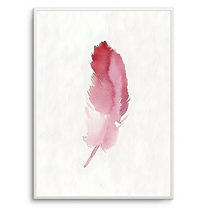Quadro Decorativo Pena Pink.